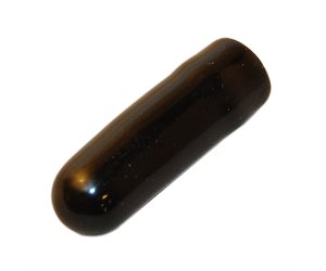 Cap, Vinyl, Blk. .25" Diam, FLOW #A-11080