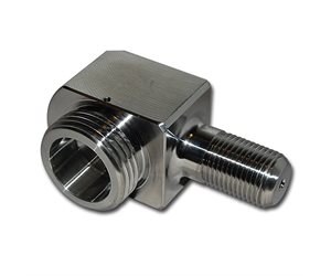 ADAPTER 90 DEG, ON-OFF VLV. FLOW #044866-1