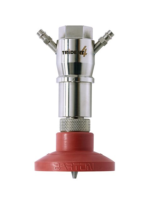 .007" TRIDENT 4 DIAMOND CUTTING HEAD ASSEMBLY W / SPRAY SHIELD .007" TRIDENT 4 DIAMOND CUTTING HEAD ASSEMBLY W / SPRAY SHIELD