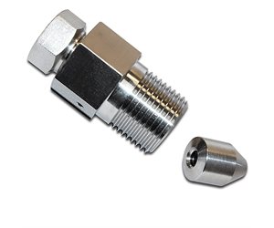 ON / OFF VALVE ADAPTER 3 / 8" M TO 1 / 4" F, REPLACES #1-11394