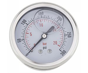 PRESSURE GAUGE, 2 1 / 2 ", 0-300 PSI; OMAX #203946