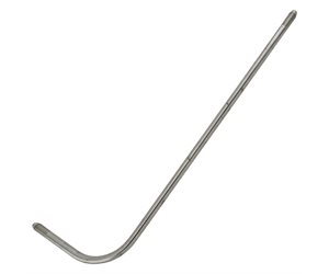L-BEND NIPPLE 3 / 8"OD X .125"ID X 14.38", OMAX #309394-14.38