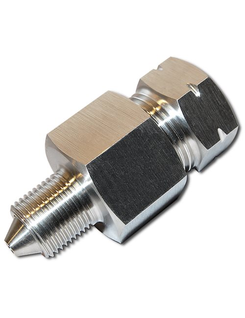 ADAPTER, 3 / 8"M X 9 / 16"F